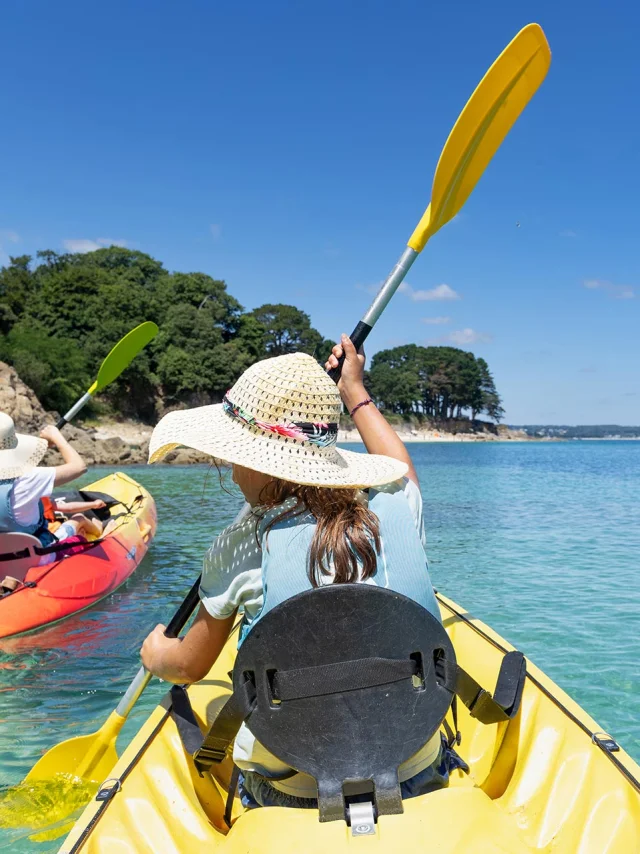 Kajakfahren in den Buchten von Beg-Meil