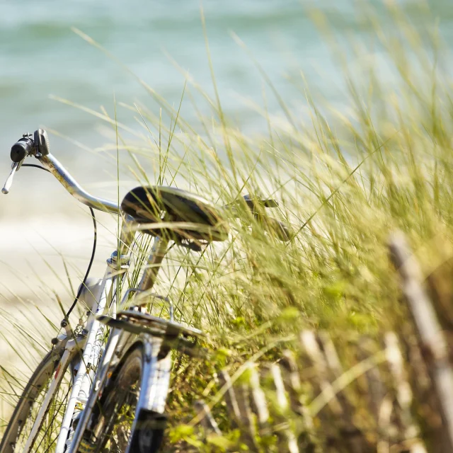 Vélo à la plage de Mousterlin