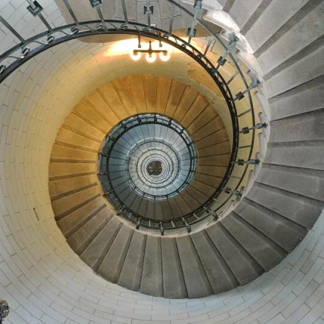 Stairs at Eckmül lighthouse in Penmarc'h
