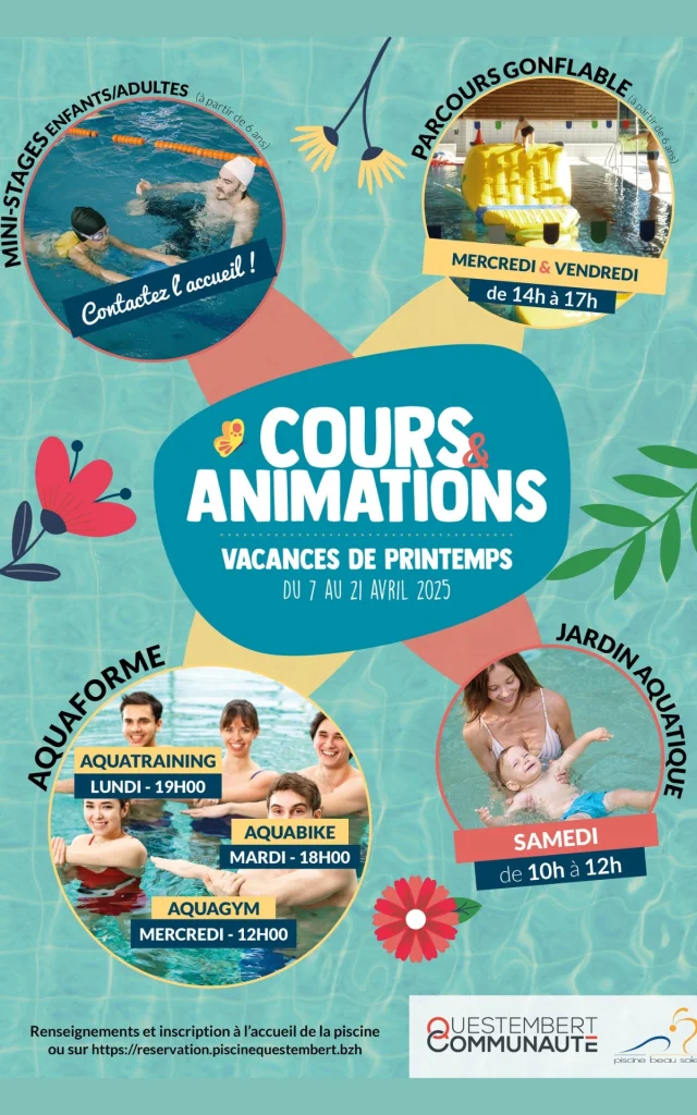 Piscine Vacances Printemps 2025