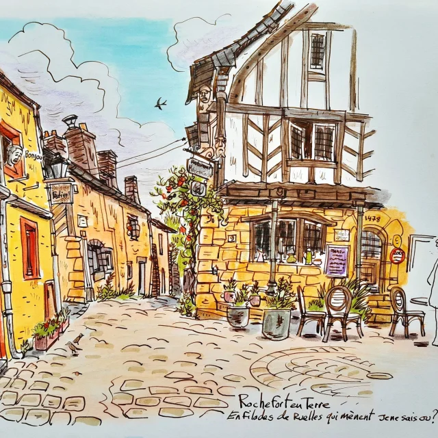 Croquis Rochefort En Terreserge Leyeunn