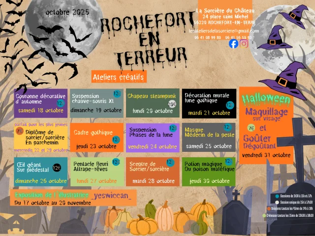 Ateliers Halloween 2025 Sophie Courtois Pivot