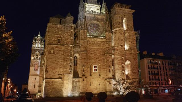 Cathédrale vue de nuit