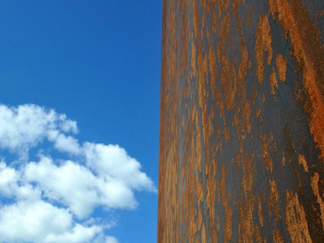 Acier Corten du musée Soulages à Rodez