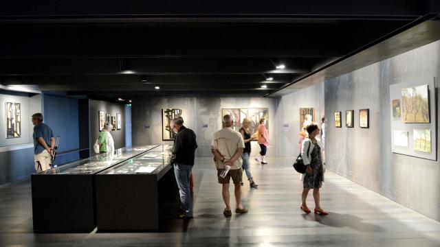 Salle intérieure du musée Soulages à Rodez