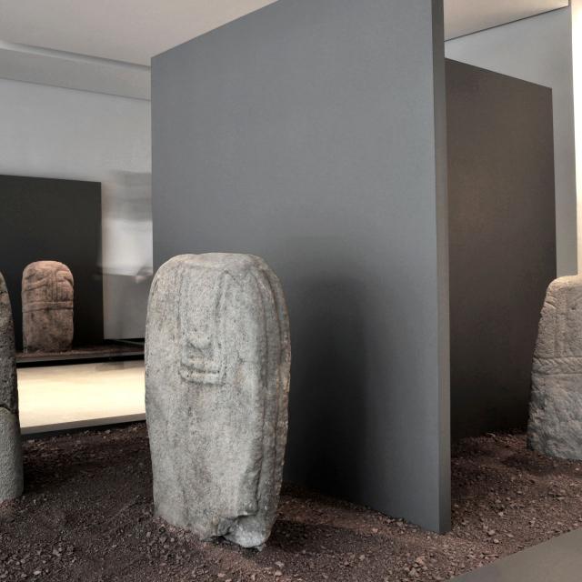 Statues-menhirs au musée Fenaille de Rodez