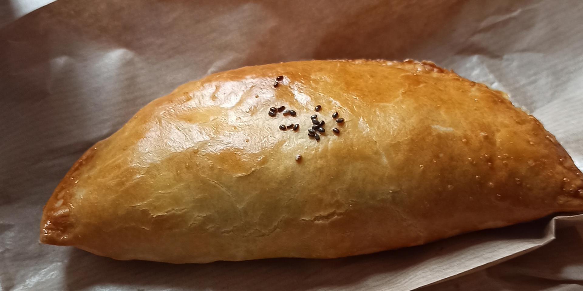 Empanada de chez Mirel, sur son sachet en papier