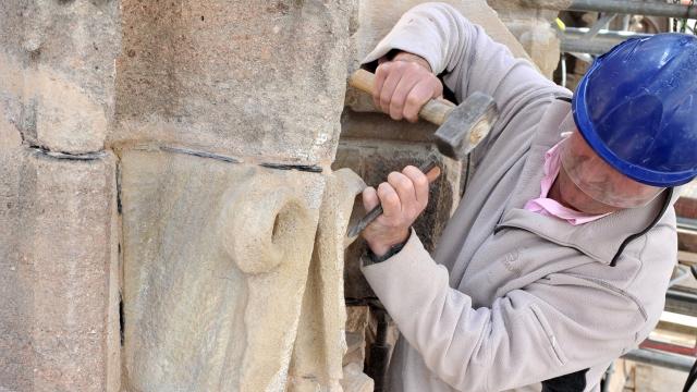 Restauration de la cathédrale par l'entreprise Vermorel