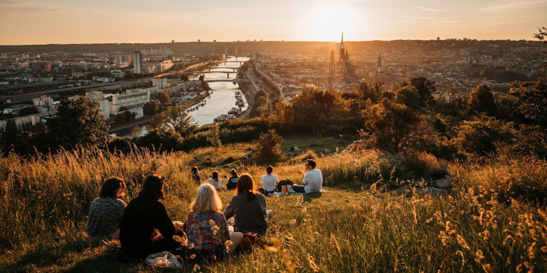 Rouen - Panorama of the Sainte Catherine hill