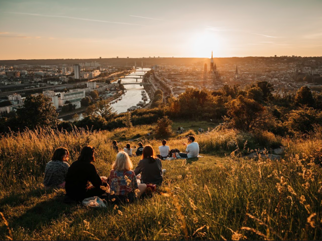 Rouen - Panorama of the Sainte Catherine hill