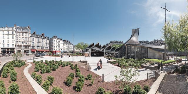Place, Vieux-Marché, Rouen, église, Sainte-Jeanne d'Arc, rue
