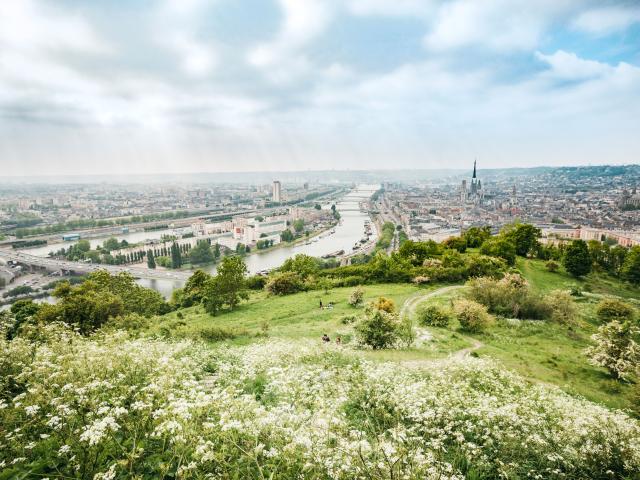 Panorama of the Sainte-Catherine coast, Rouen