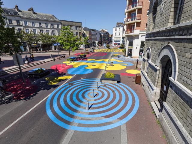 Saint Sever Rouen Normandie Street-Art Art Patrimoine Bâtiment Création Style Artistique Inspiration centre-ville Couleurs
