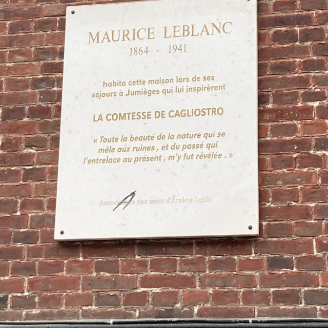 Plaque Maurice Leblanc