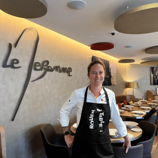 Camille Herve Black Apron