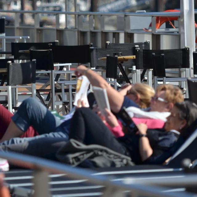 Cruise passangers enjoying Rouen