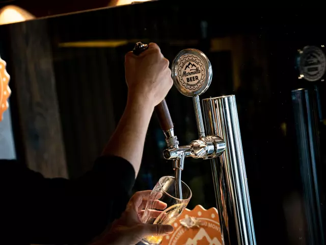Local beer from Saint-Gervais