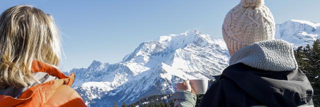 Café en terrasse du domaine skiable