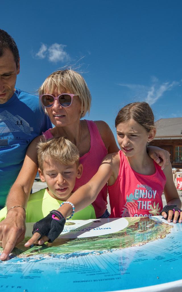 Orientation table at Saint-Gervais Mont-Blanc