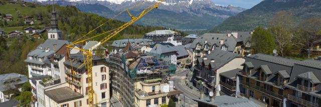 Travaux dans le centre-ville de Saint-Gervais