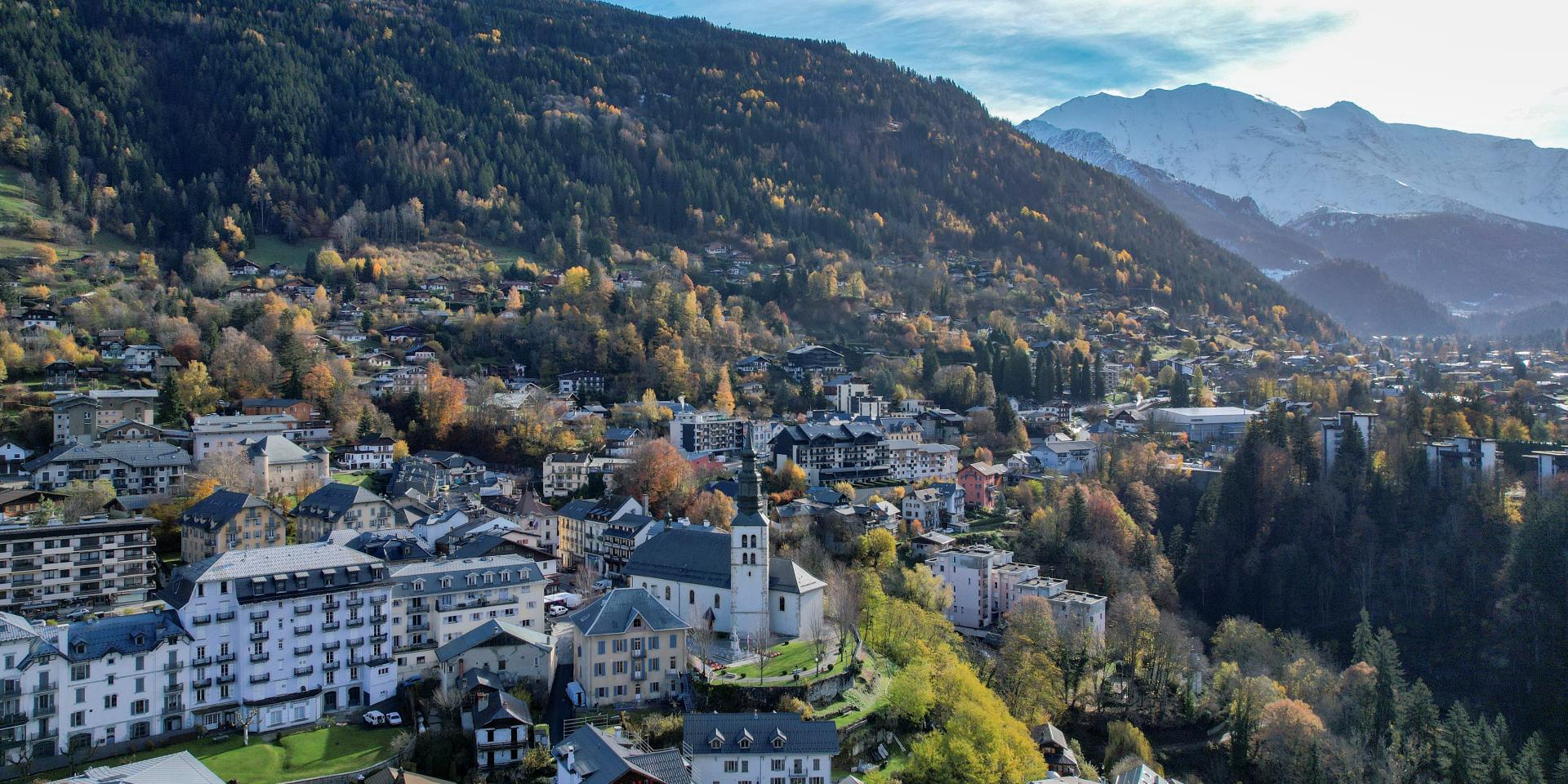 Village de Saint-Gervais en automne