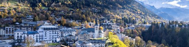 Saint-Gervais Mont-Blanc in autumn