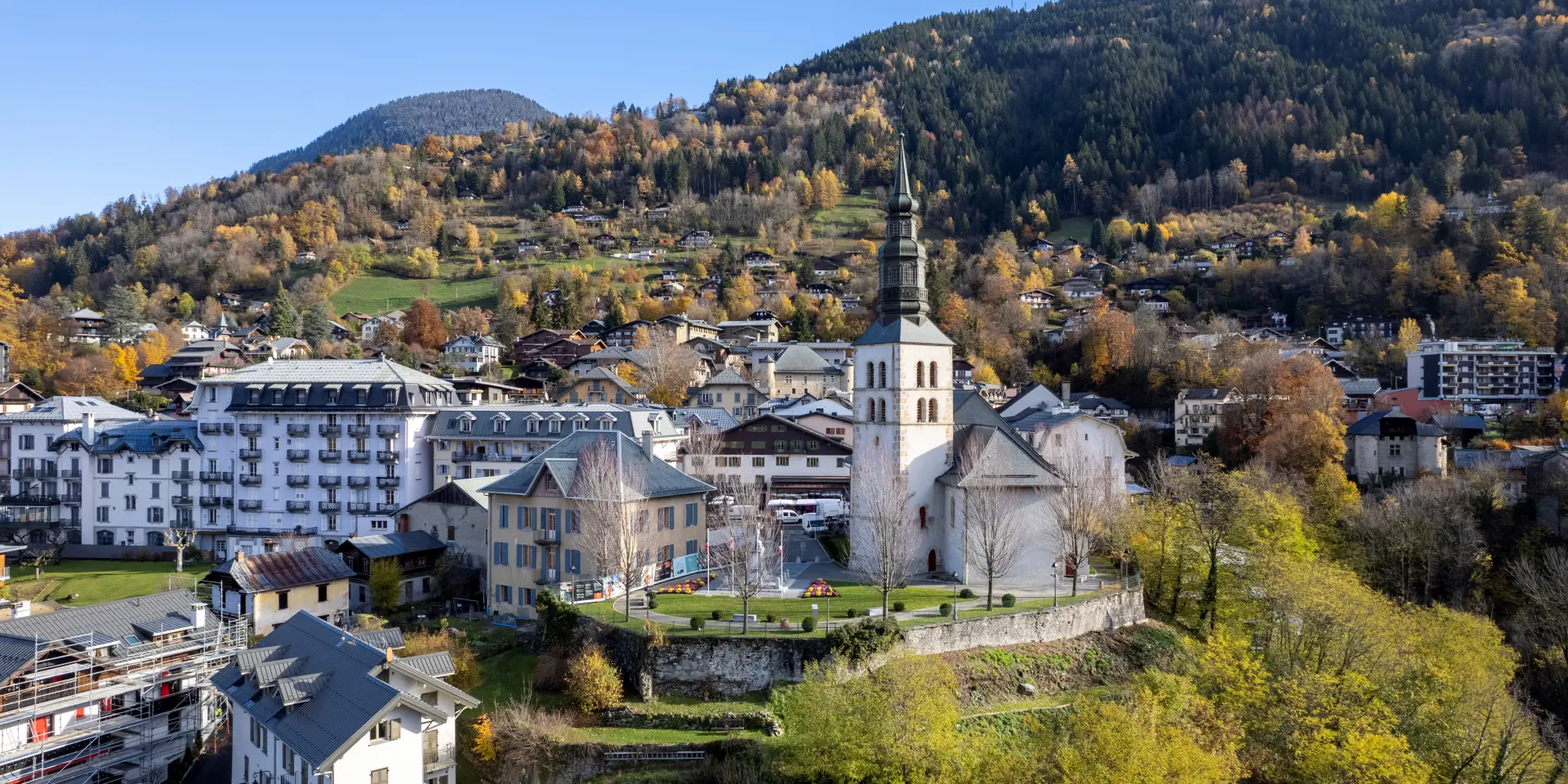 Village de Saint-Gervais en automne