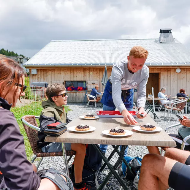 Pause gourmande à l'alpage de joux