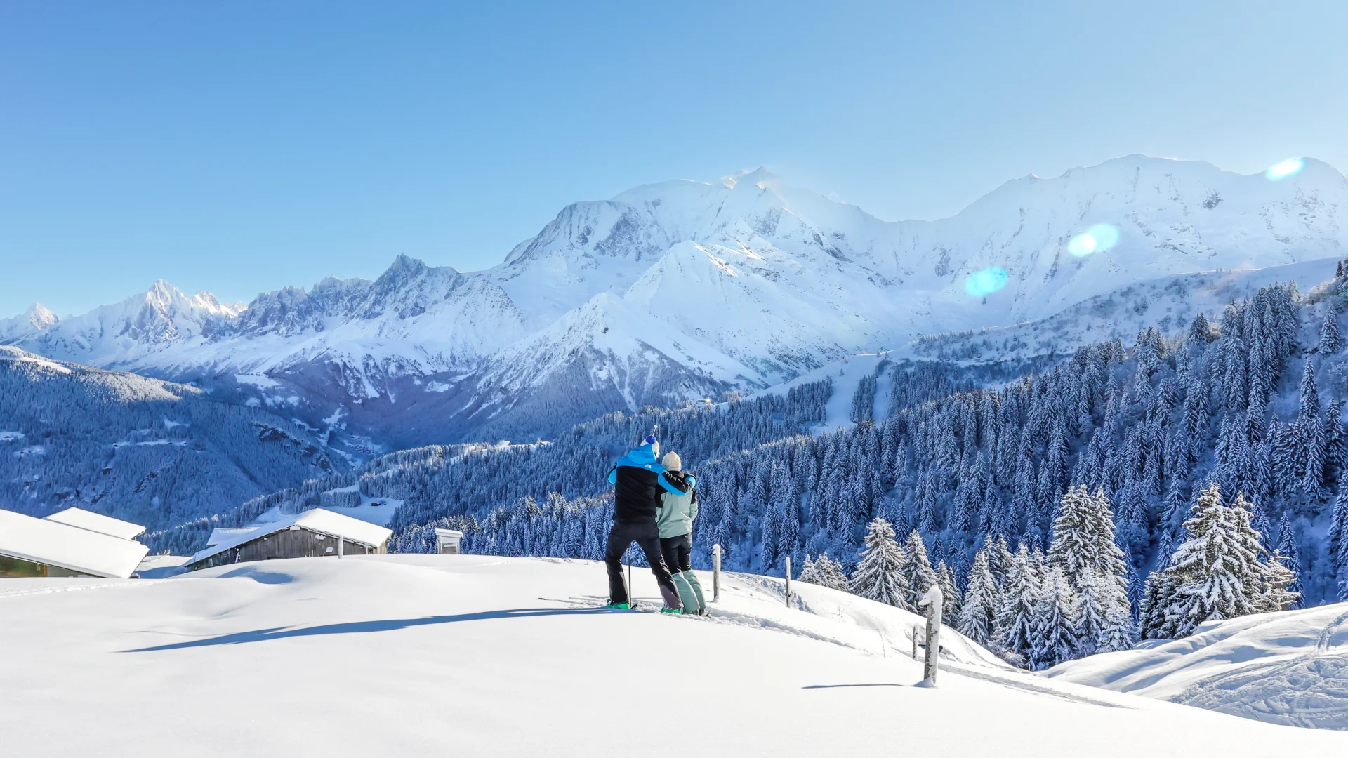 Saint-Gervais Mont-Blanc sous la neige