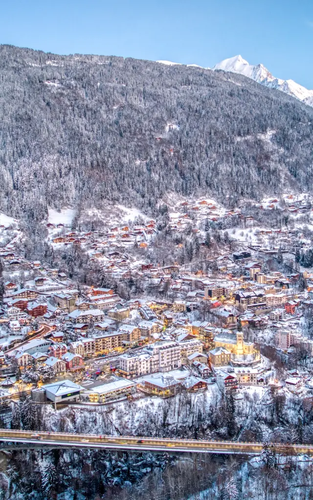 Le village de Saint-Gervais Mont-Blanc
