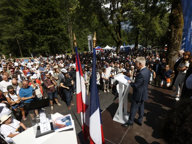 Inaugurazione dell'ascensore di Thermes.  3/08/2024. Pascal Deloche