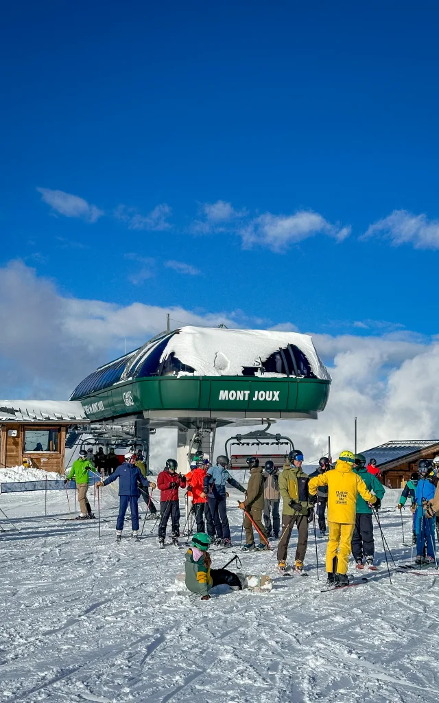 Télésiège du Mont-Joux, sur le domaine skiable de Saint-Gervais