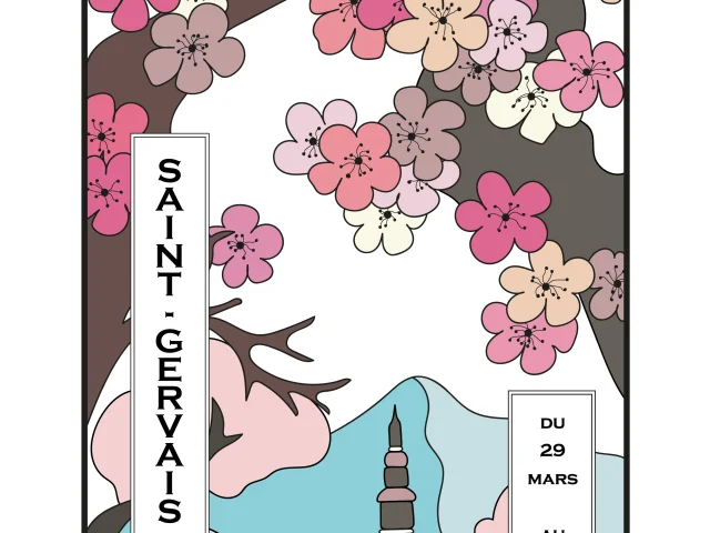 Illustrazione Saint Gervais Sous Les Sakuras