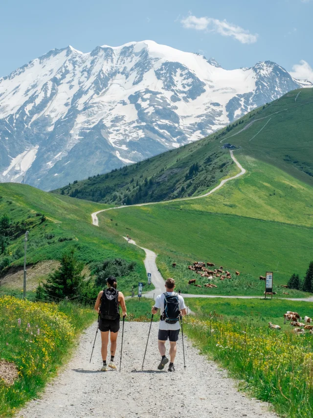 Sur les itinéraires de randonnée à Saint-Gervais Mont-Blanc