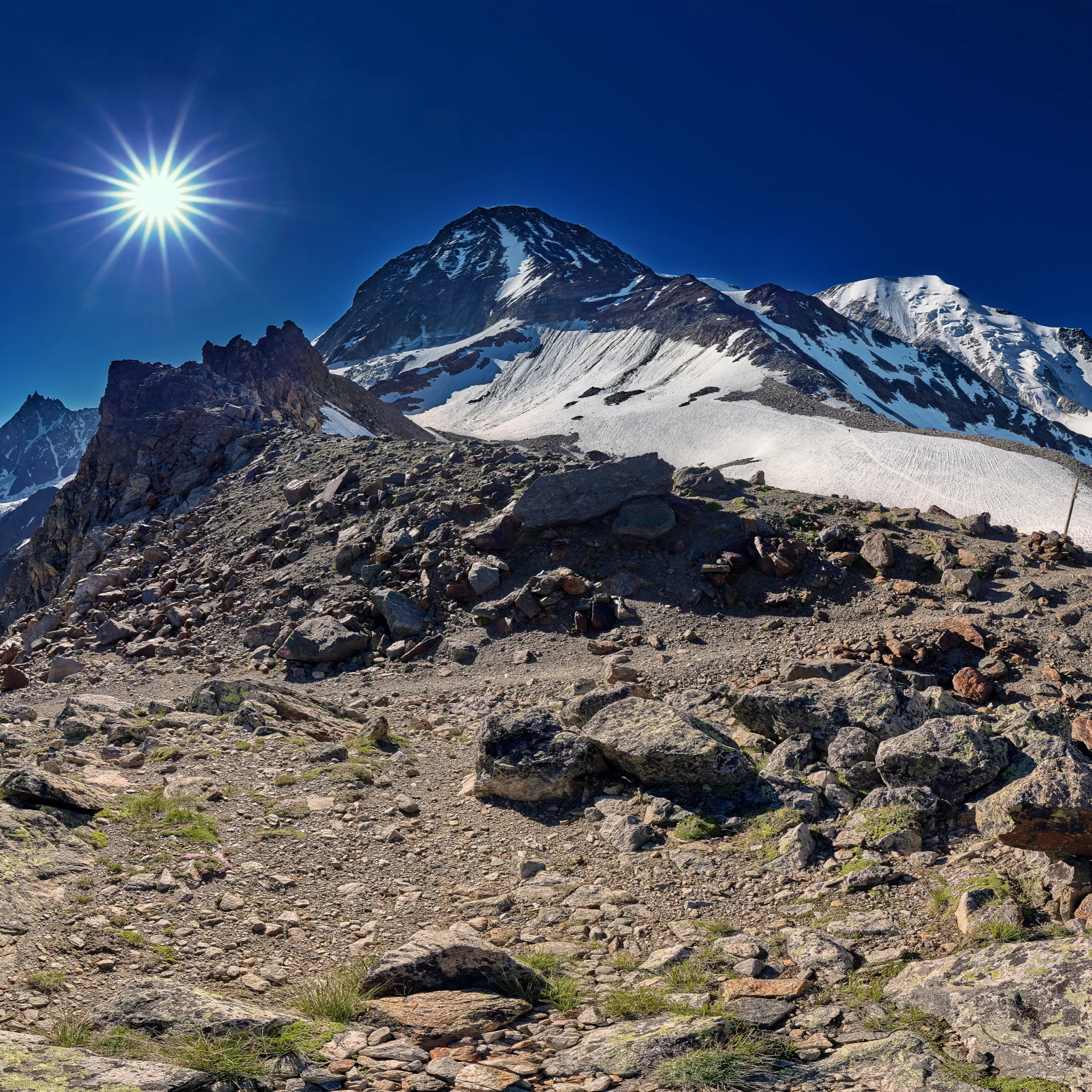 La voie normale du Mont-Blanc