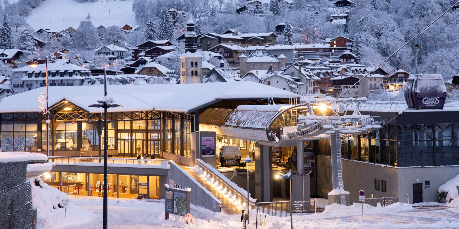 Gare du châtelet en hiver