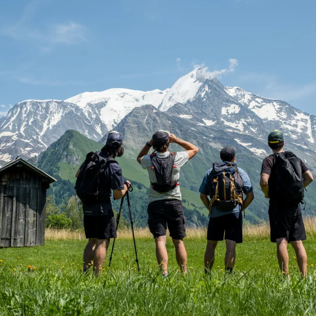 Profiter de la vue sur le Mont-Blanc en randonnée