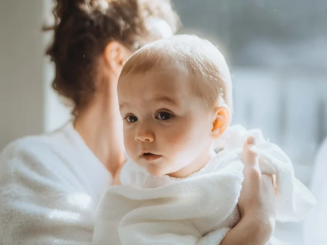 Maman et bébé aux thermes de Saint-Gervais