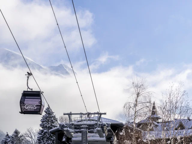 L'arrivée du valléen à Saint-Gervais sous la neige