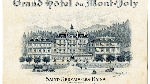 Carte postale ancienne de l'Hôtel du Mont-Joly