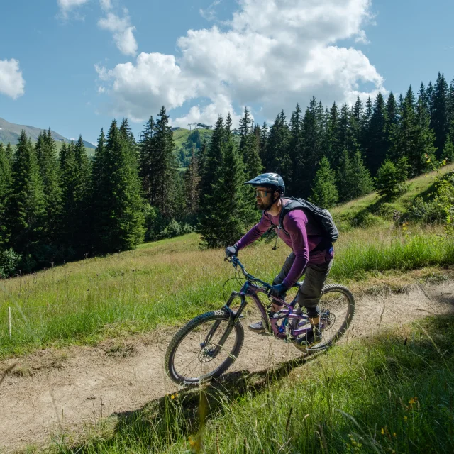 Un itinéraire de VTT à Saint-Gervais Mont-Blanc