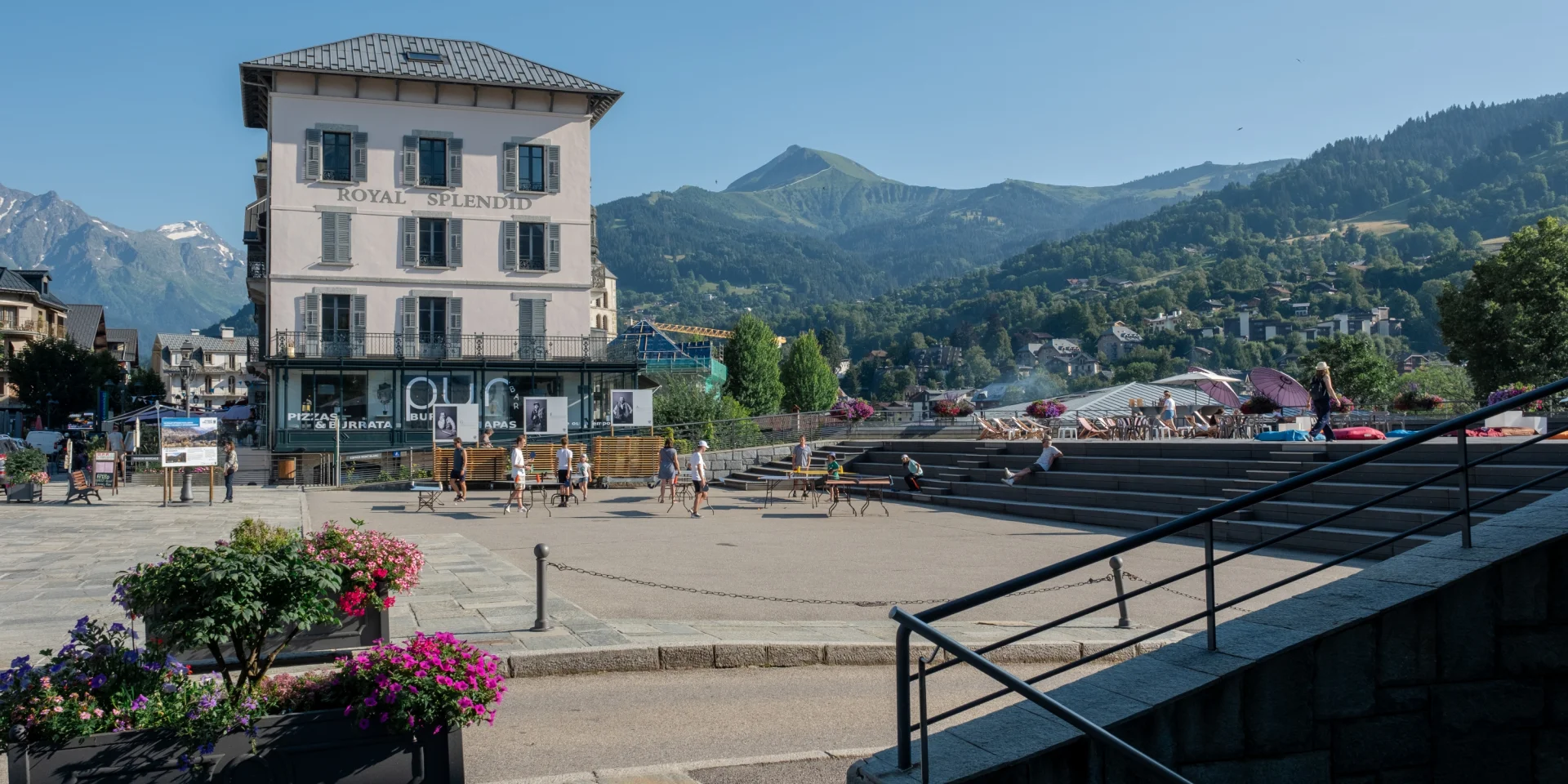 Le centre de Saint-Gervais