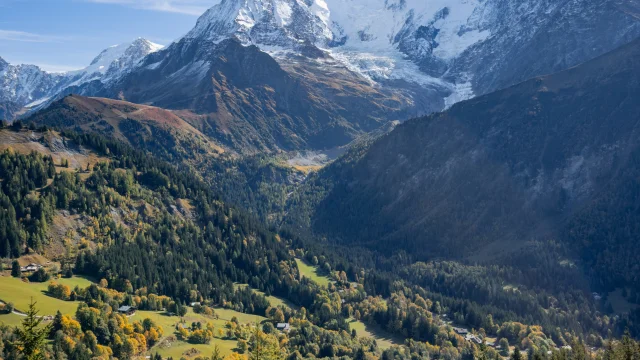 Le vallon de Bionnassay en automne