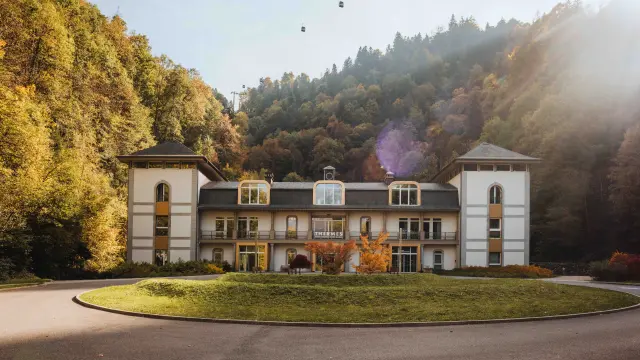 Le bâtiment des thermes de Saint-Gervais Mont-Blanc