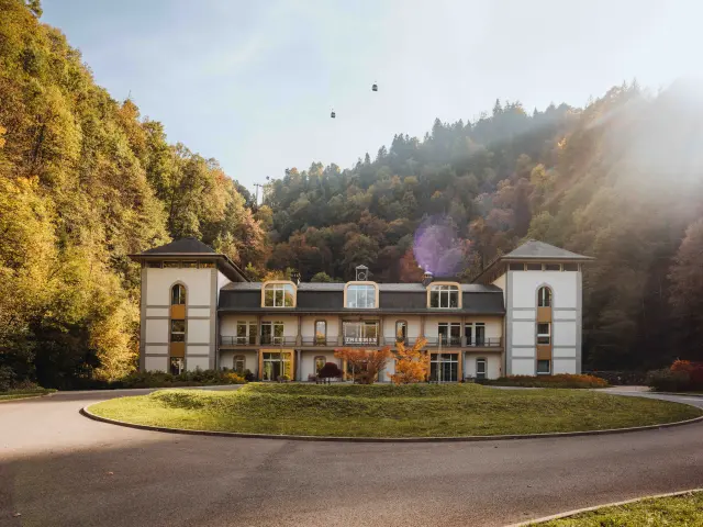 Le bâtiment des thermes de Saint-Gervais Mont-Blanc