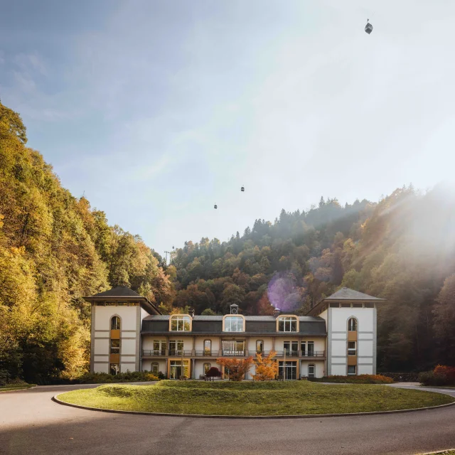 Le bâtiment des thermes de Saint-Gervais Mont-Blanc