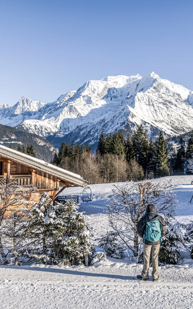 Chalet sous la neige à Saint-Gervais
