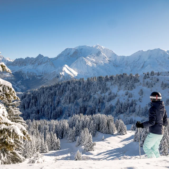 Profiter de la vue hivernale à Saint-Gervais