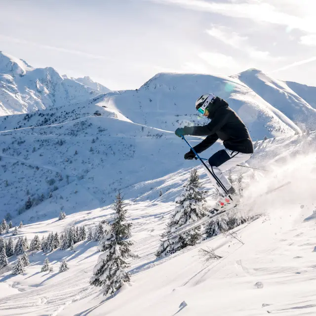 Session ski sur le domaine evasion mont-blanc