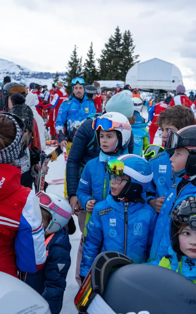 Groupe pour la descente aux flambeaux